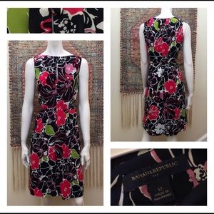 Banana Republic Sleeveless Floral Dress Size 12